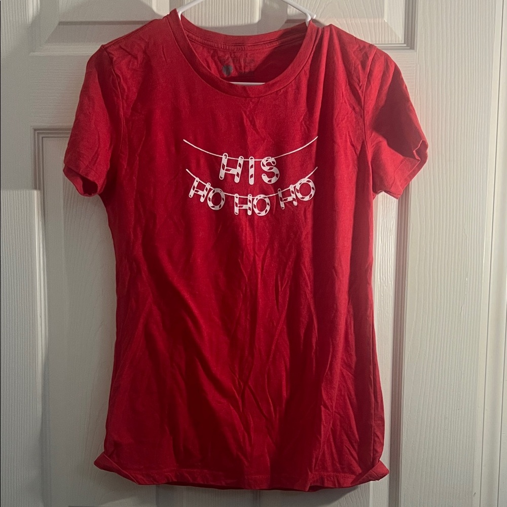 Red T-Shirt with Festive Print